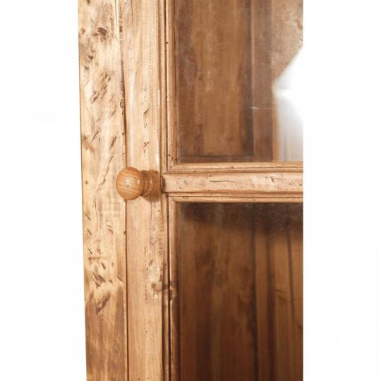 antikovany velky knizny regal masivny antikovany police posuvne dvere skrina kniznica vitriny knizny regal sedliacky country nabytok rustikalny stredomorsky provence provansalsky chata balaton masivny.jpg